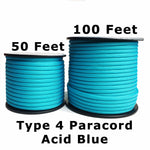 Type 4 750lbs Polyester Acid Blue Paracord