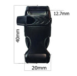 12.7 mm Whistle Buckle 10pcs Pack