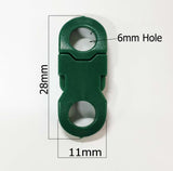 6mm Round End Buckle 10pcs Pack