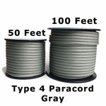 Type 4 750lbs Polyester Gray Paracord