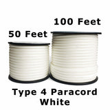 Type 4 750lbs Polyester White Paracord
